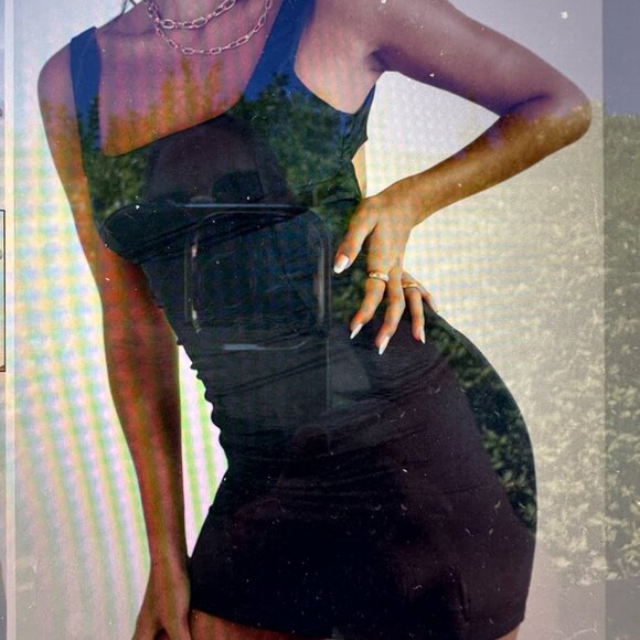 New with tags Princess Polly Cobie mini dress black, US 6 - Picture 6 of 7